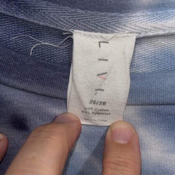 Blue White Tie Dye Sweatshirt Plus Size from Livi (26/28) - Picture 3 of 4